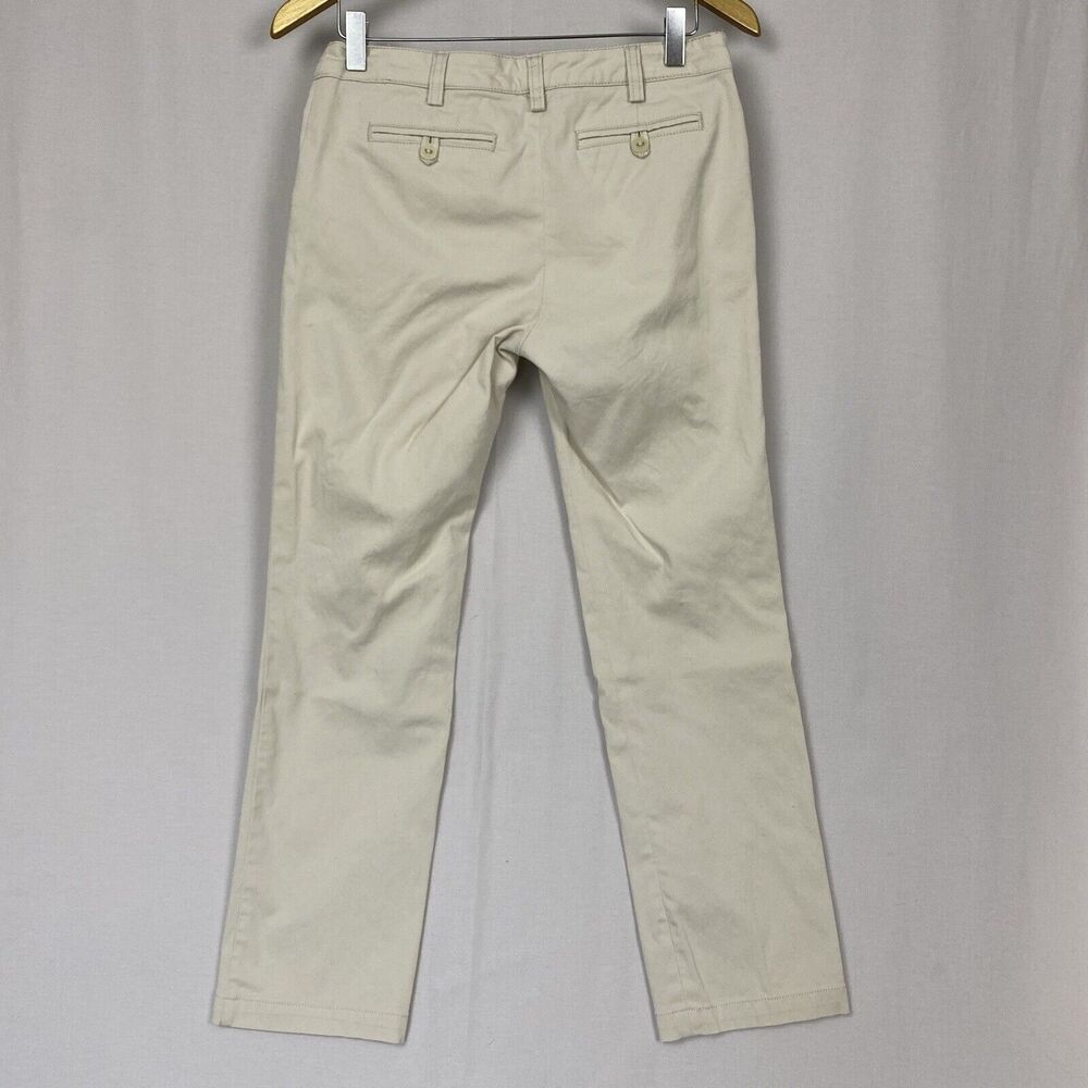 Armani Jeans Womens 28 Beige Mid Rise Ankle Straight Stretch 30x27 Neutral AJ - Picture 2 of 16